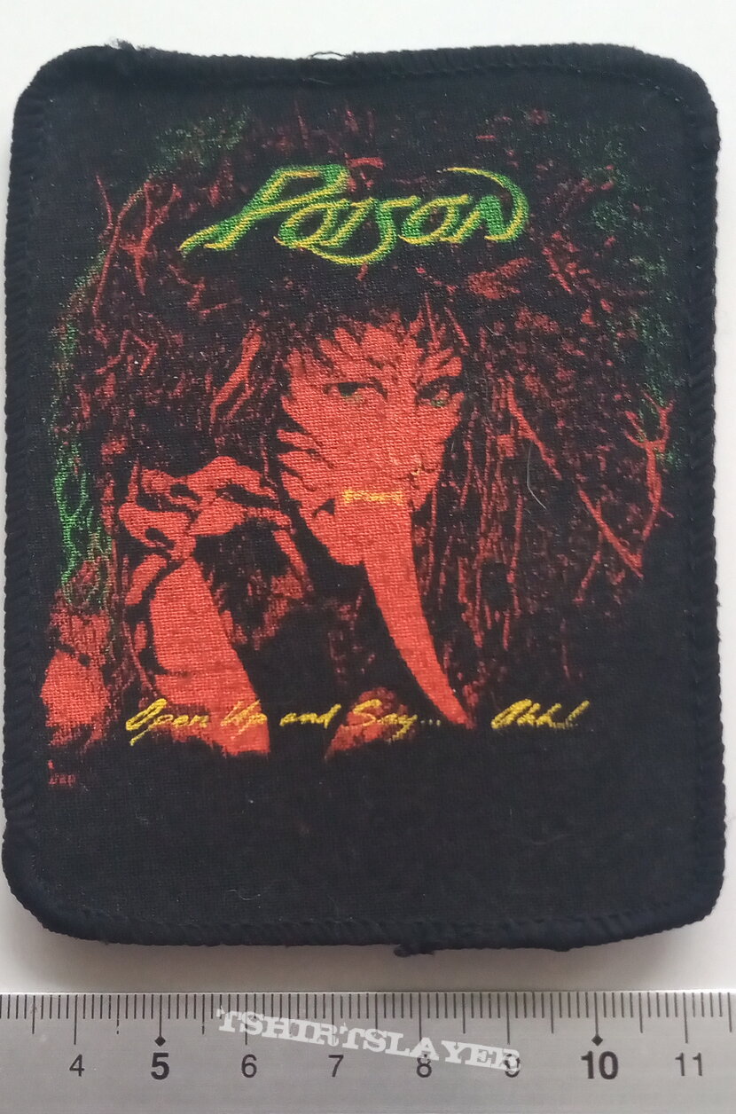 Poison  80&#039;s patch p135 open up.... new 8x10cm