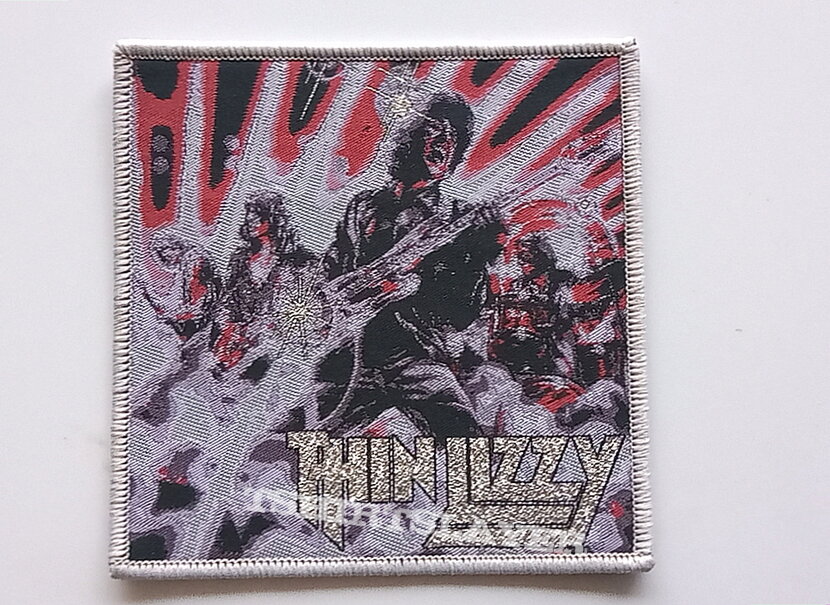 Thin Lizzy new limited edition patch T38 grey border and silver glitter