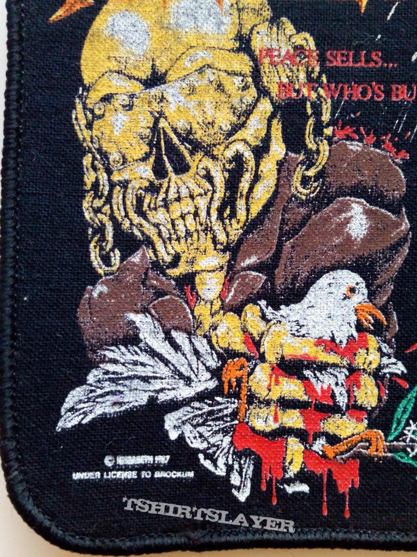 MEGADETH  peace sells...  1987 patch 31 new 8 x10.5