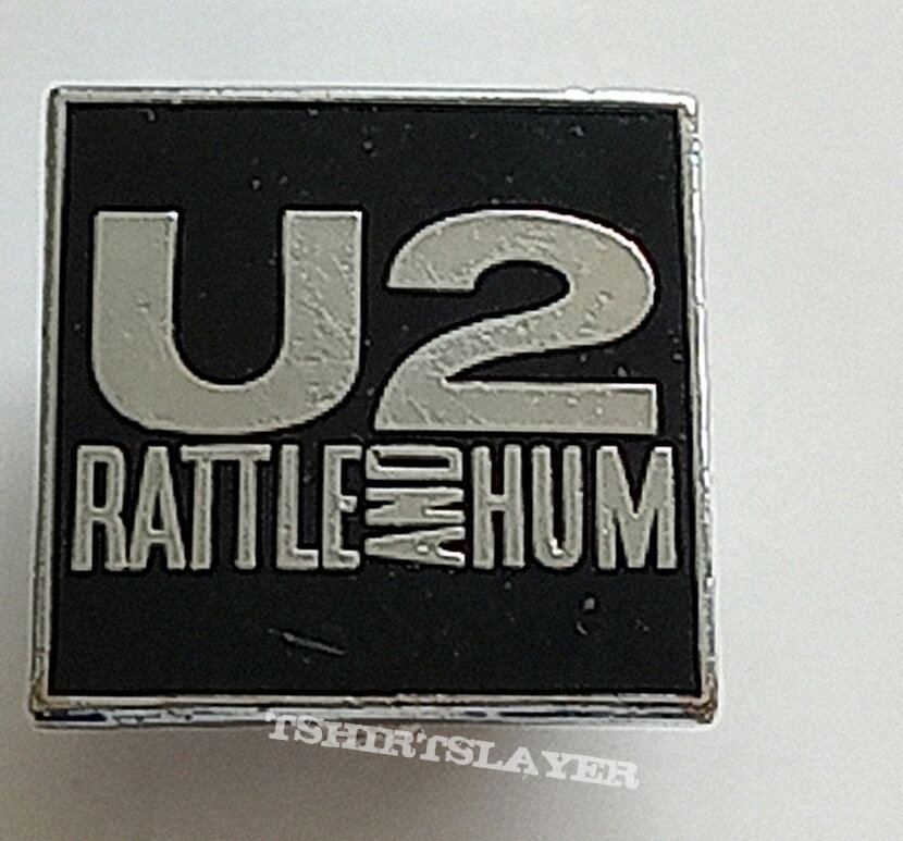 U2 old pin badge rattle and hum