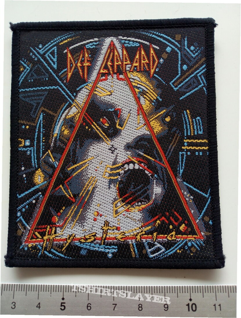 Def Leppard Hysteria  1987 patch d132 --- 8.5 x 10 cm