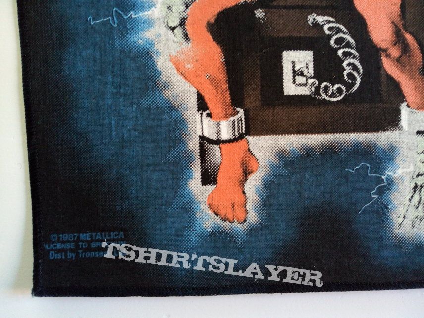 METALLICA vintage 1987 ride the lightning/ electric chair new back patch bp701 official merchandise backpatch