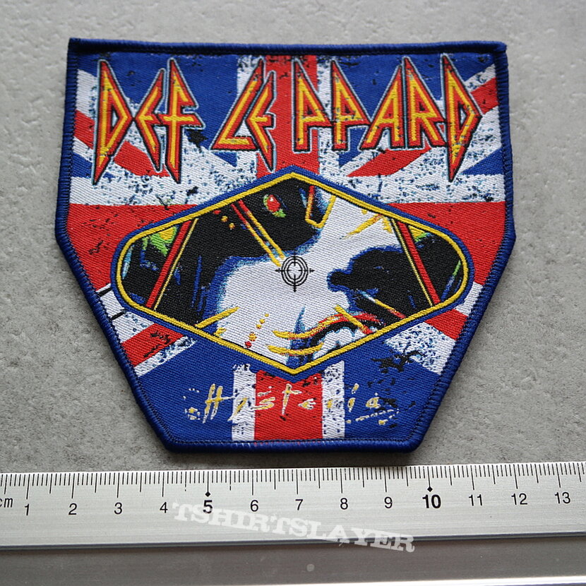 Def Leppard Hysteria shaped patch d277