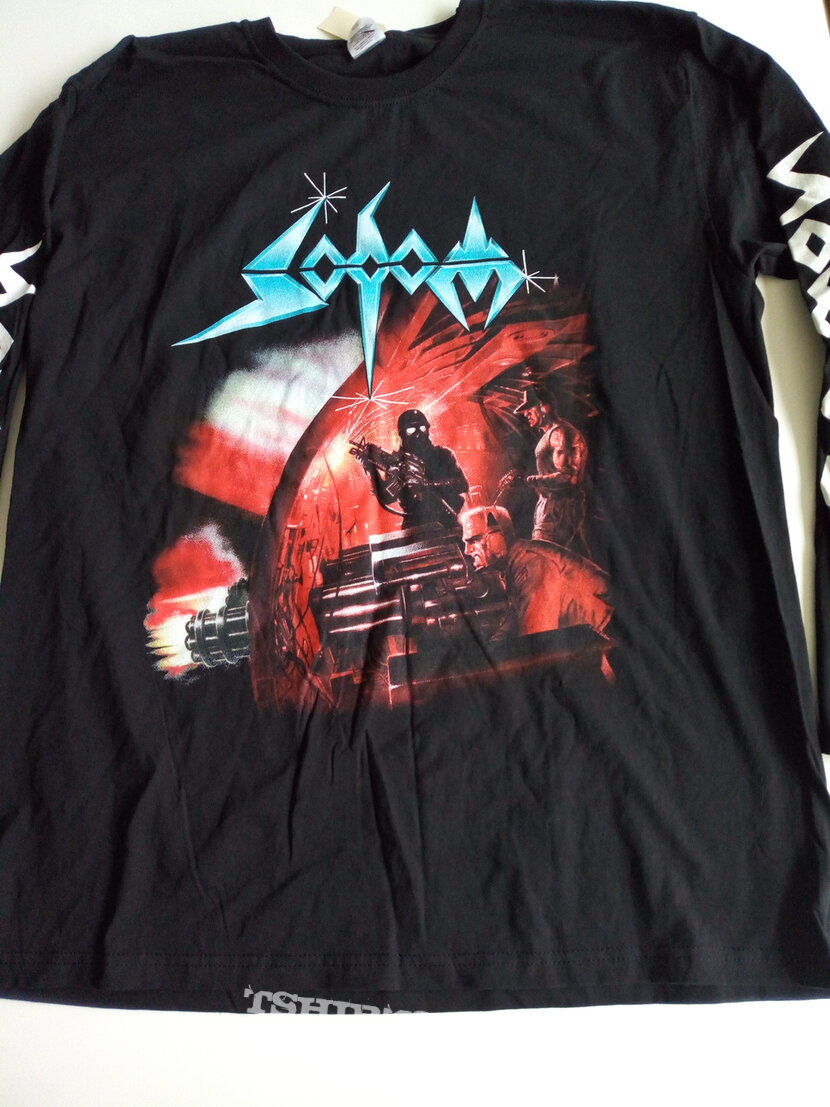 Sodom longsleeve t shirt size xl  printed sleeves
