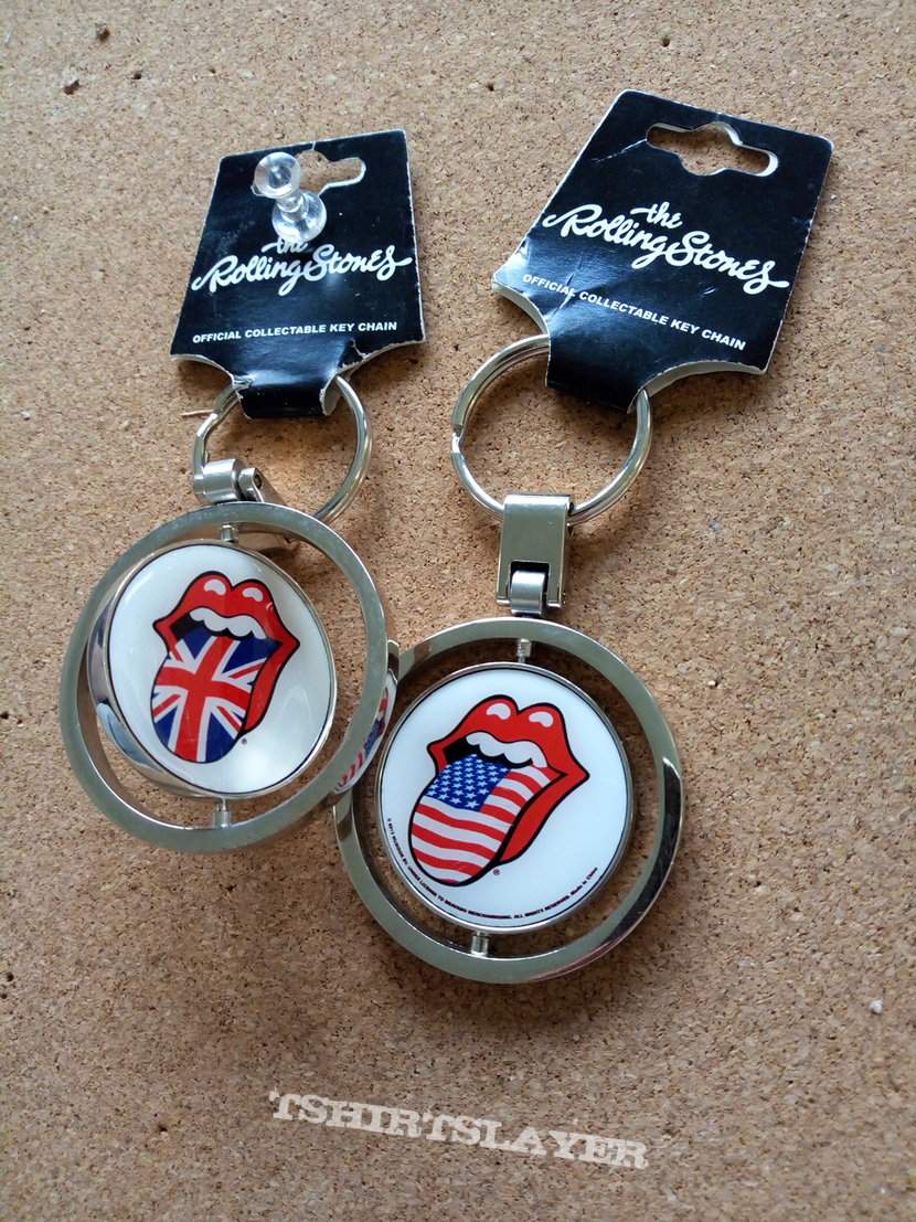  The Rolling Stones official keychain 2013 deluxe  double sided rotable