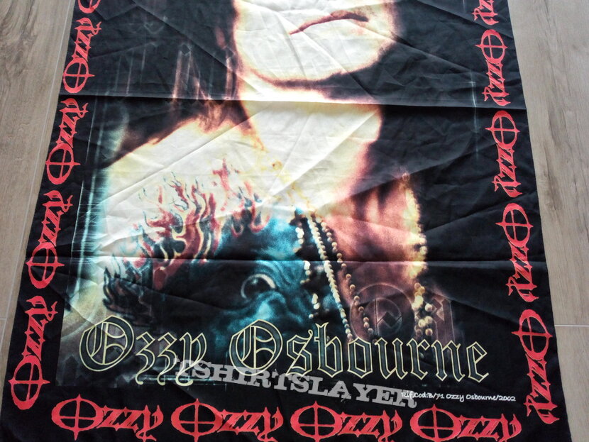 Ozzy Osbourne  offical 2002 poster flag--- 95 x 135 cm no 9056