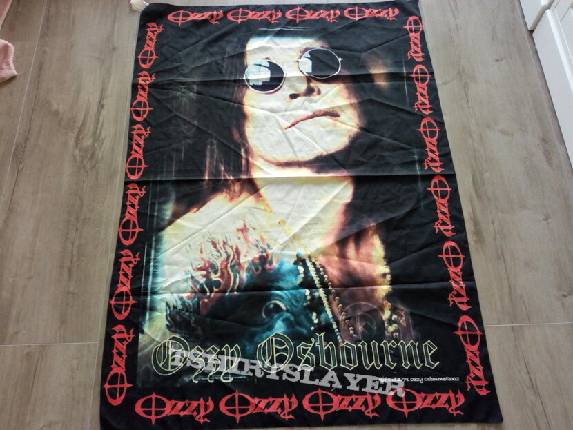 Ozzy Osbourne  offical 2002 poster flag--- 95 x 135 cm no 9056