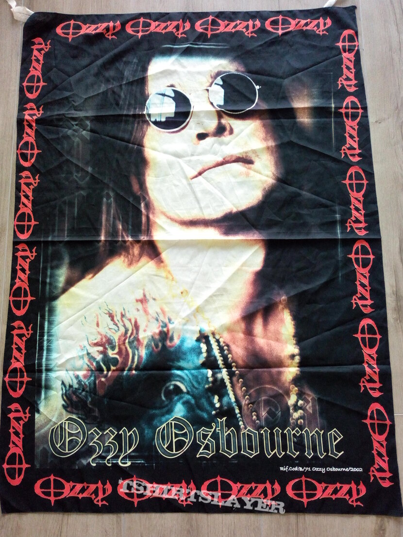 Ozzy Osbourne  offical 2002 poster flag--- 95 x 135 cm no 9056