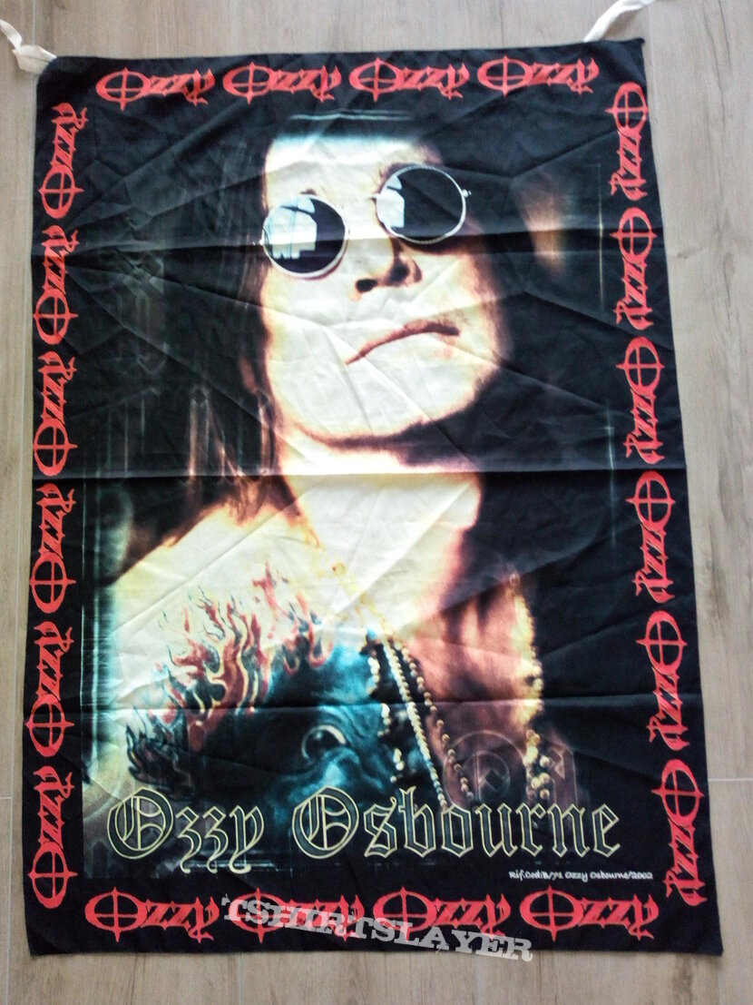 Ozzy Osbourne  offical 2002 poster flag--- 95 x 135 cm no 9056