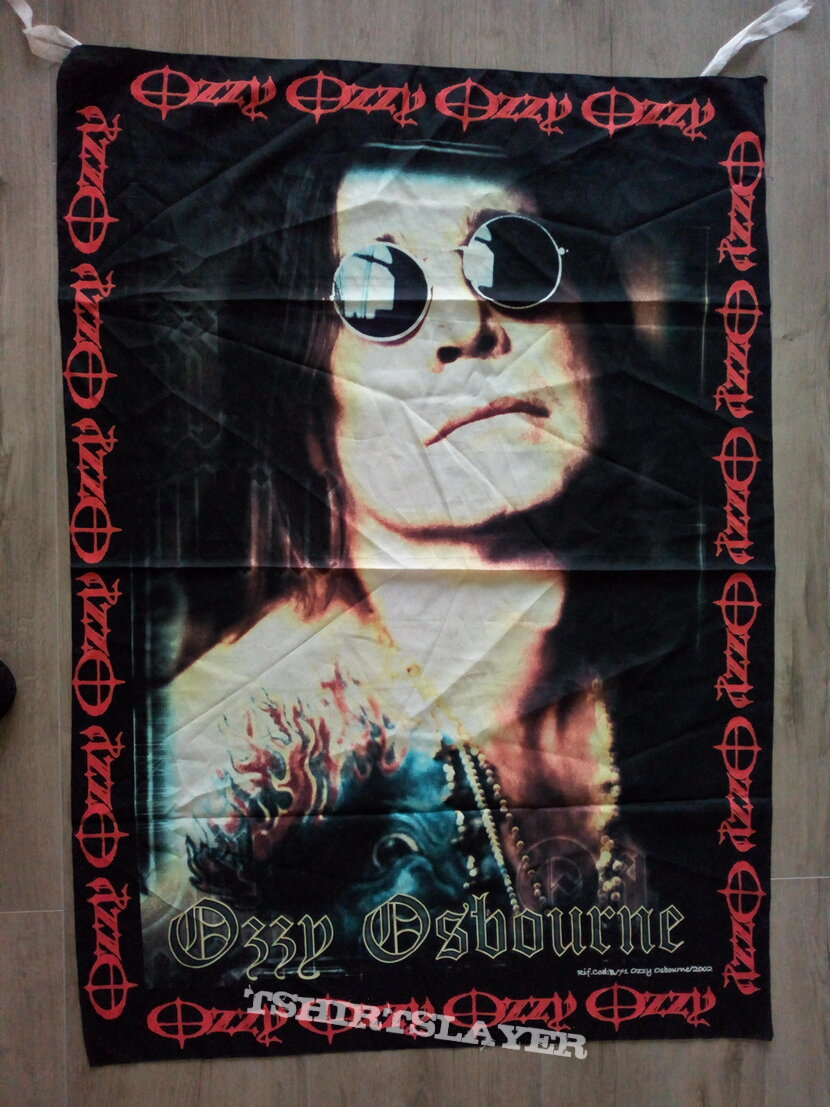 Ozzy Osbourne  offical 2002 poster flag--- 95 x 135 cm no 9056