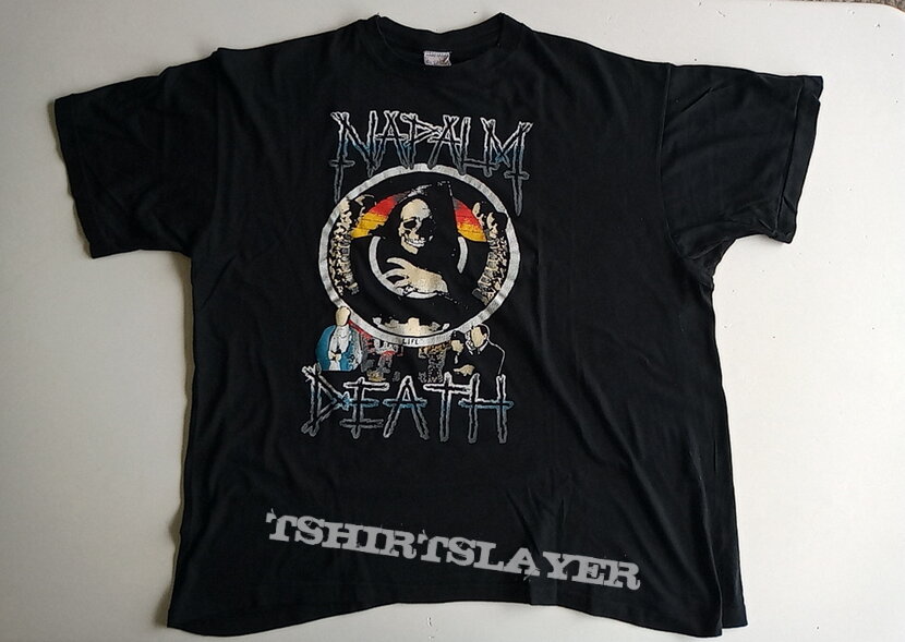 Napalm Death the how chuffed ... uk &amp; european 1990 tour t shirt
