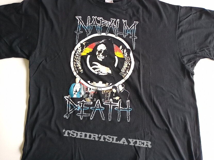 Napalm Death the how chuffed ... uk &amp; european 1990 tour t shirt