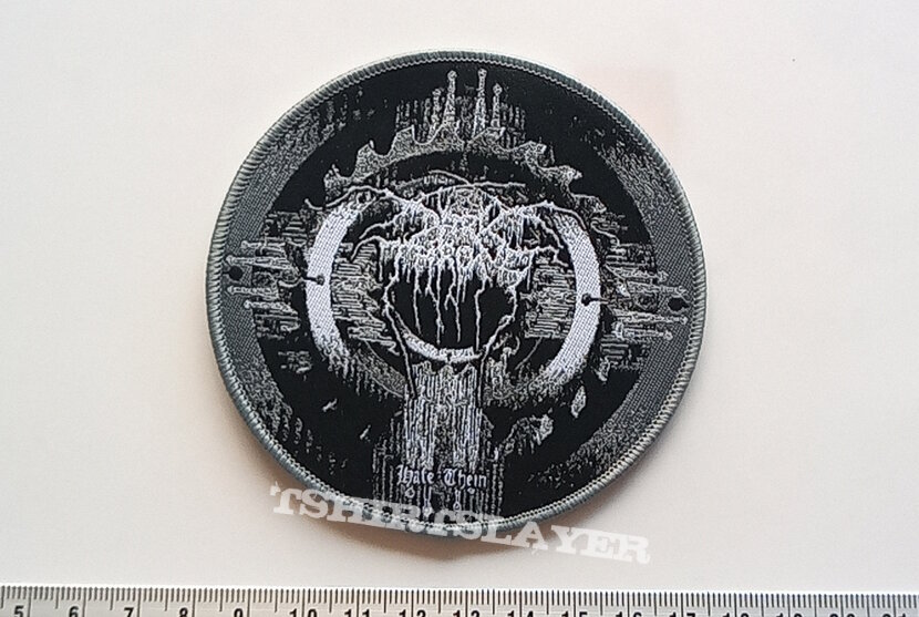 Darkthrone hate them ltd edition patch d138 grey border