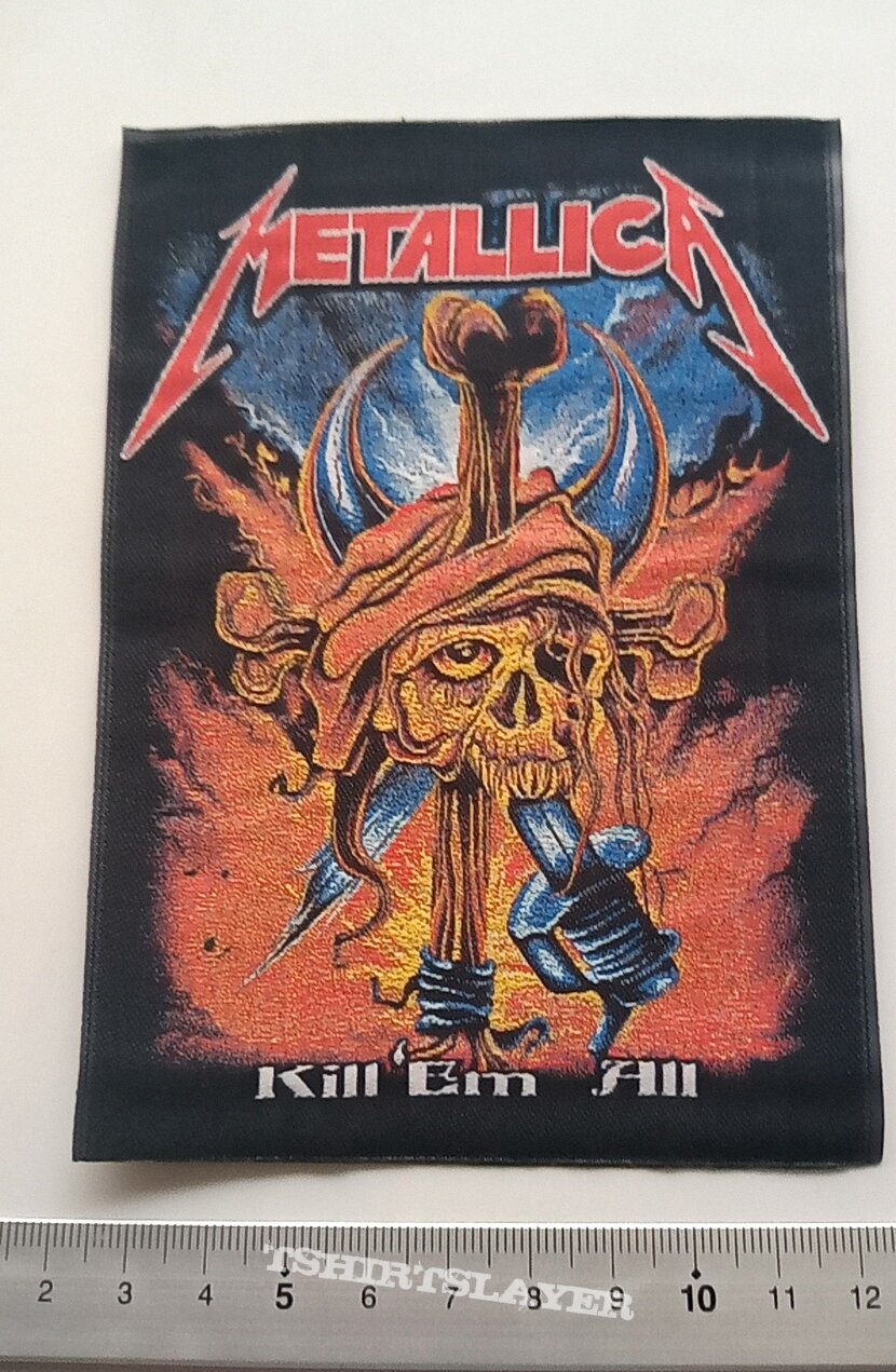 Metallica  kill  &#039;em all patch 131 new 14x10 cm