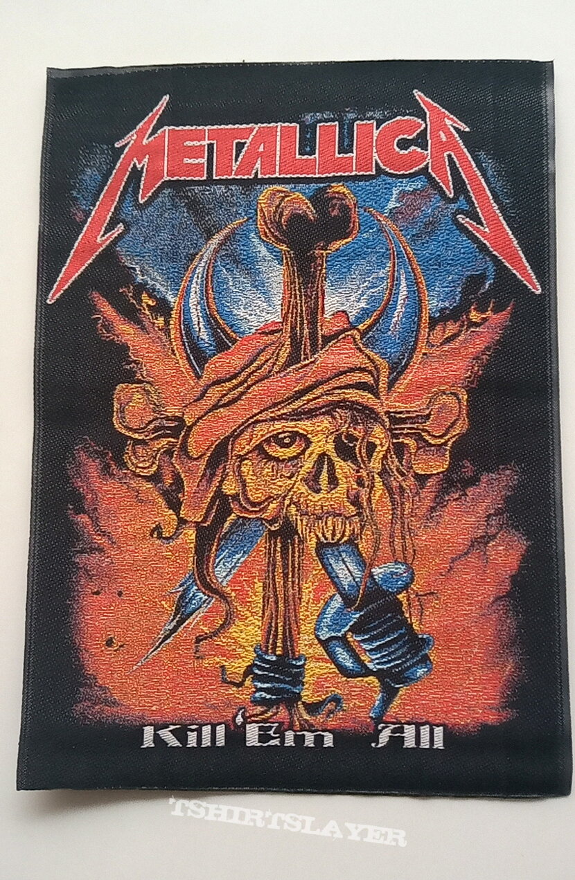 Metallica  kill  &#039;em all patch 131 new 14x10 cm