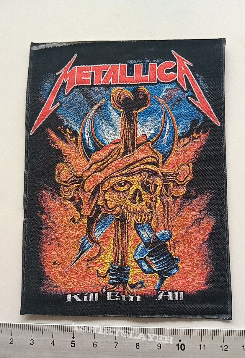 Metallica  kill  &#039;em all patch 131 new 14x10 cm