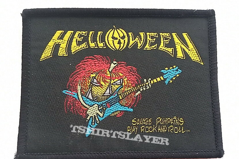 Helloween -  1989 Savage pumpkins play rock and roll... patch h9