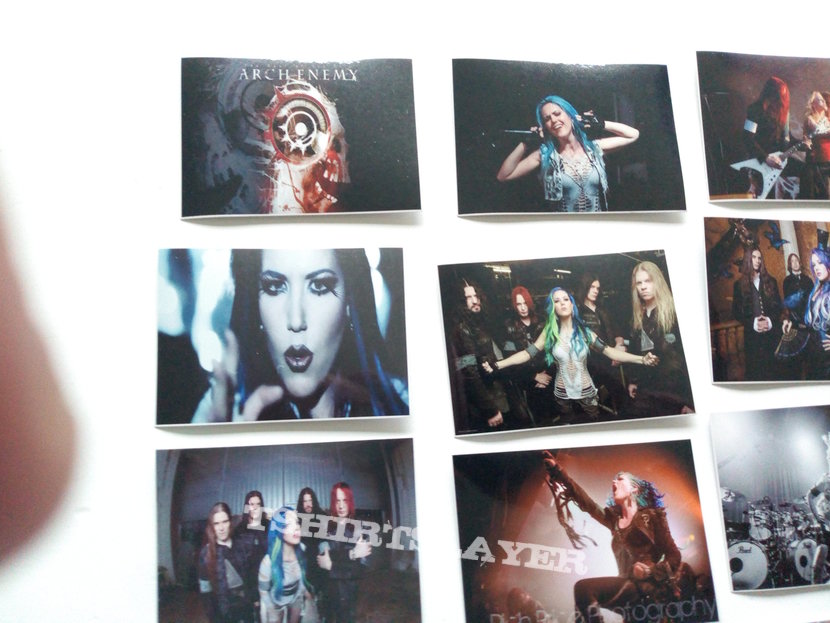 Arch Enemy  set of 20 stickers/ photo cards  new 5.5 x7.5 cm  