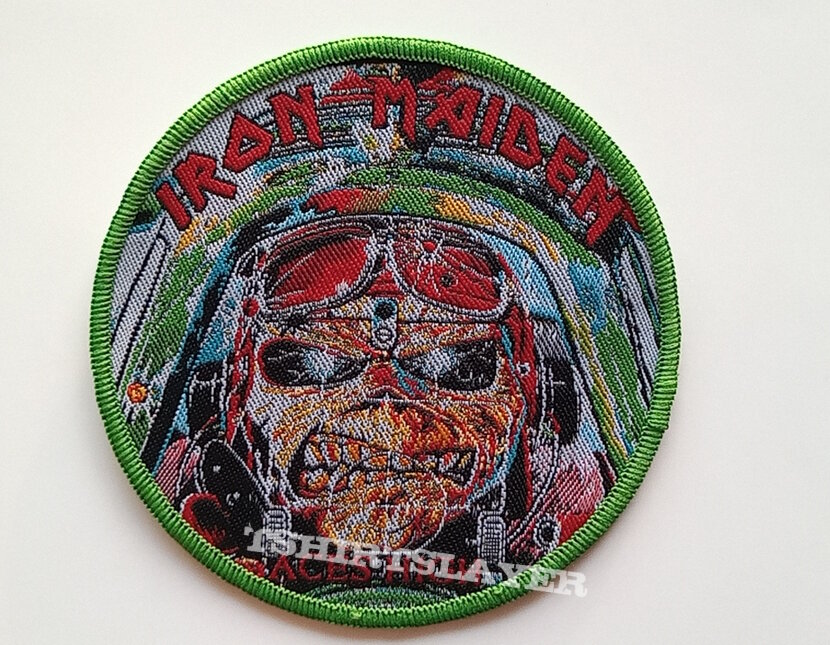 Iron Maiden  Aces High  patch  342 limited edition green border