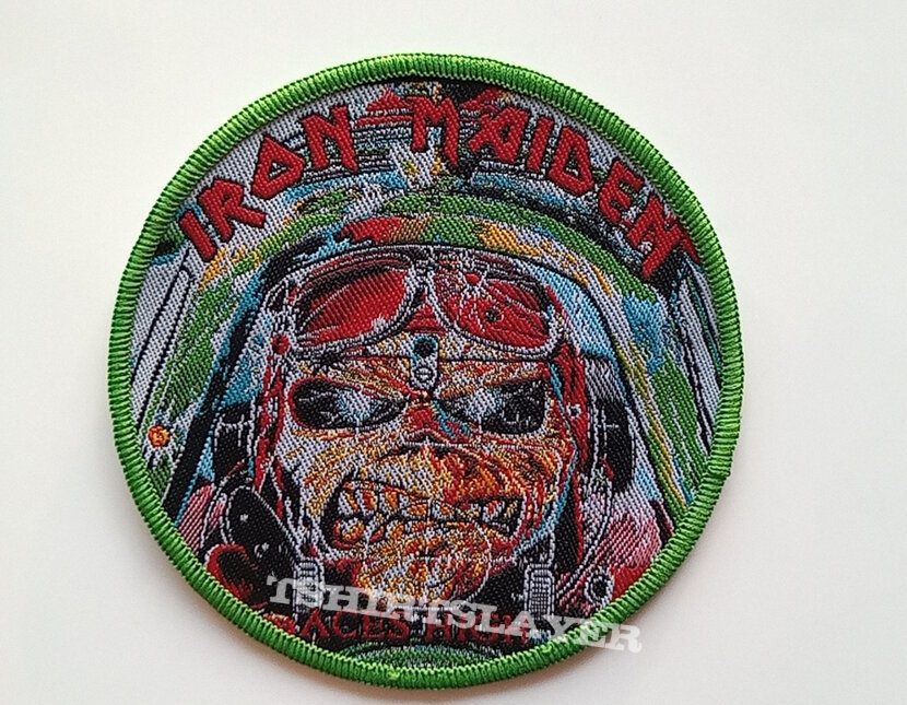 Iron Maiden  Aces High  patch  342 limited edition green border