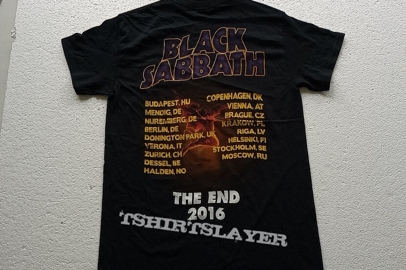 Som svar på aldrig Tårer Black Sabbath the end 2016 tour t shirt size S + backprint sh517 |  TShirtSlayer TShirt and BattleJacket Gallery