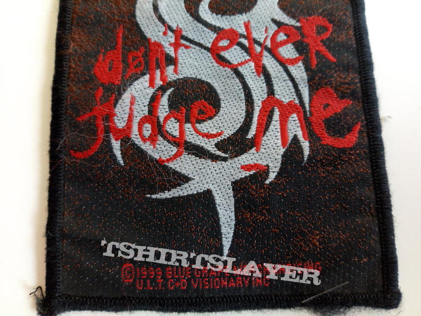 Slipknot don&#039;t ever judge me patch used543