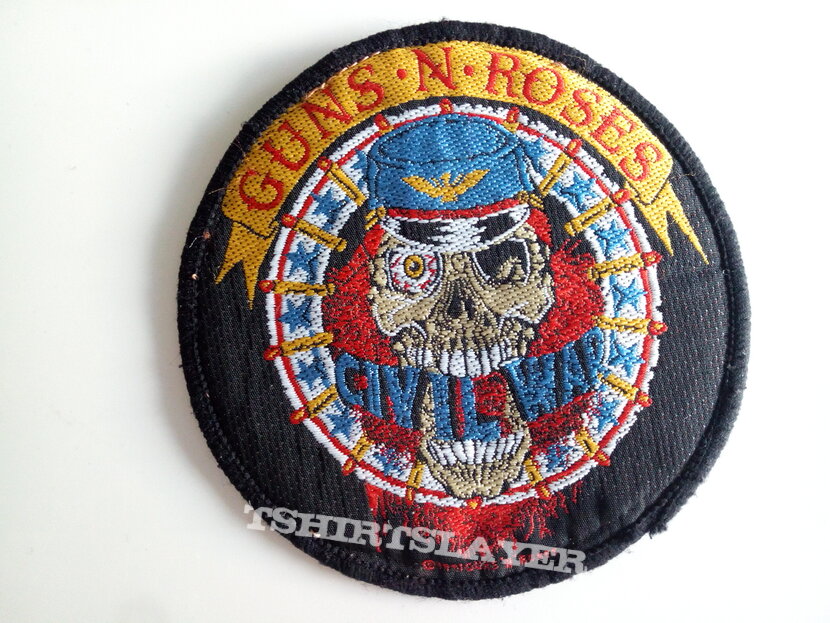 Guns N&#039; Roses civi war official 1991   patch used710