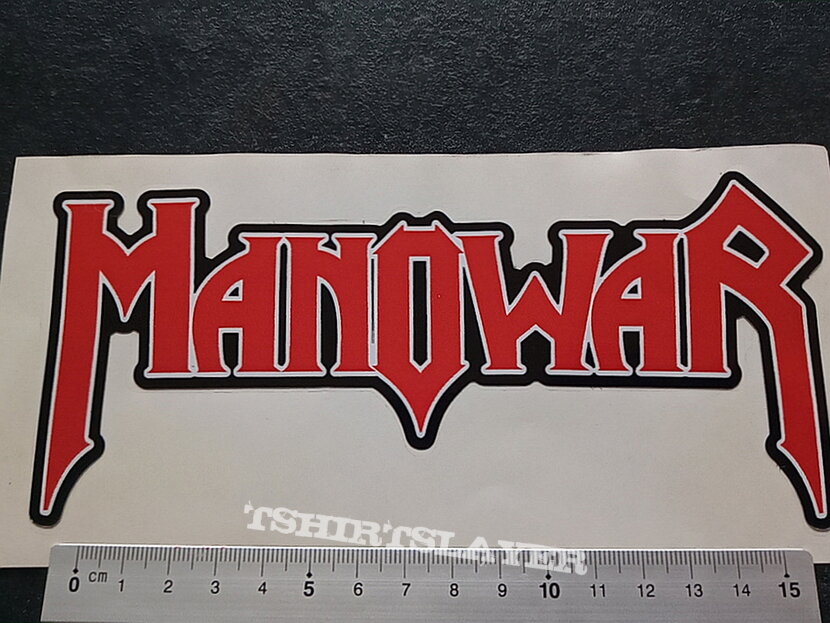 Manowar big new shaped sticker