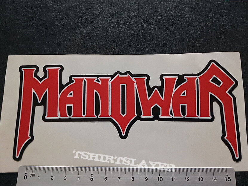 Manowar big new shaped sticker