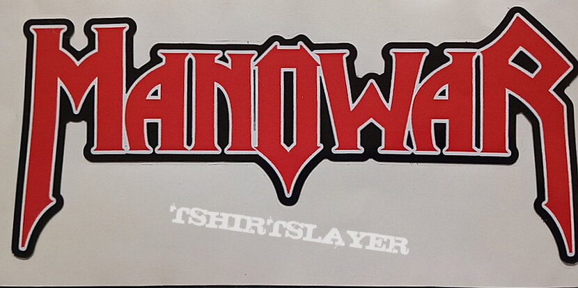 Manowar big new shaped sticker