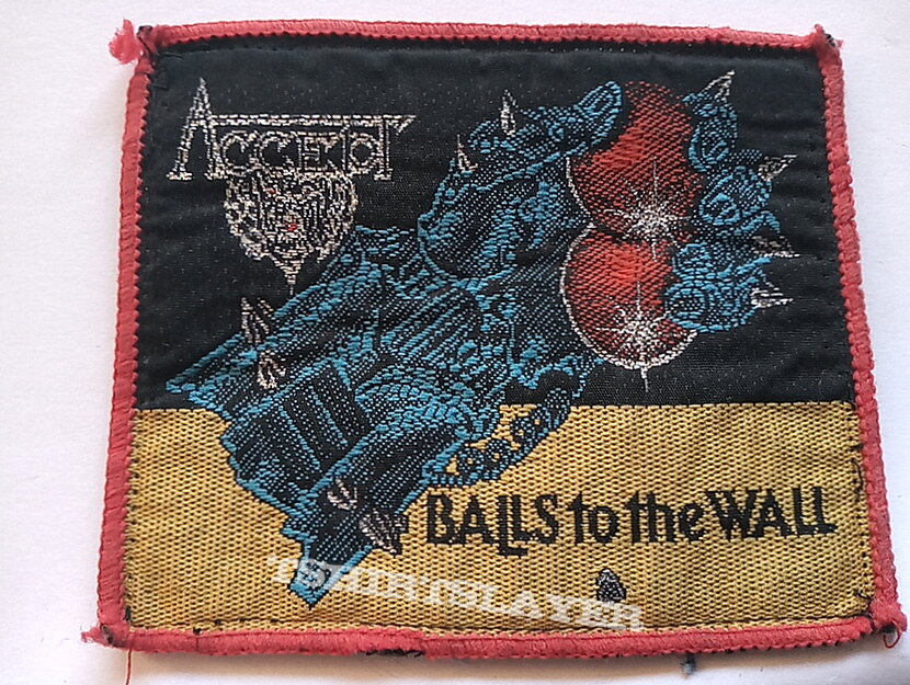ACCEPT  Balls to the Wall 1983  with silver print 8.5 x 10cm patch used709