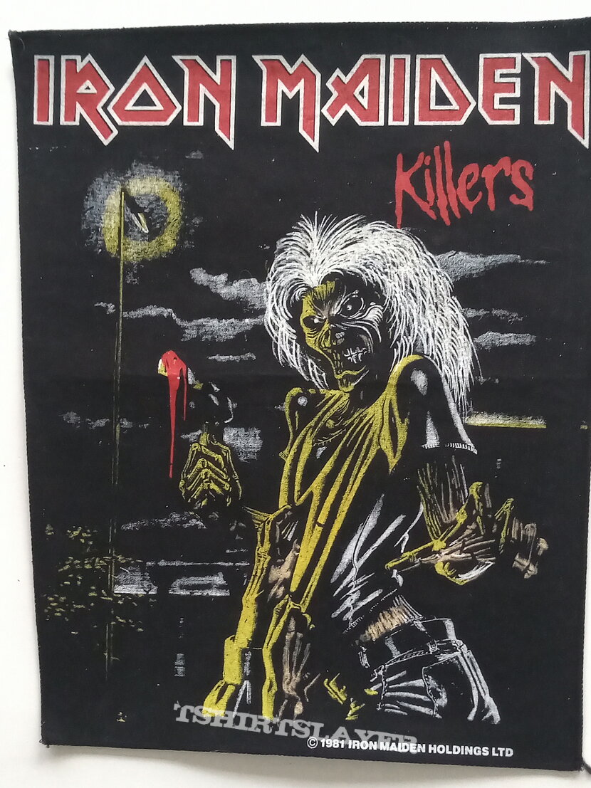 Iron Maiden   original 1981 Killers  backbatch bp119