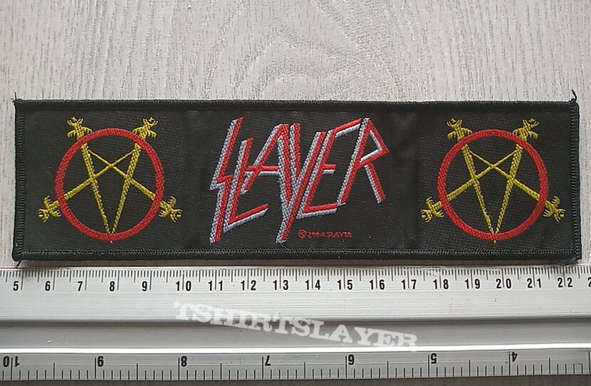 Slayer official 2004 strip patch 33----  5x18 cm