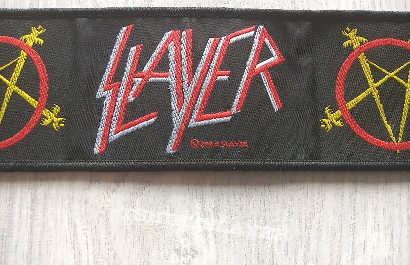 Slayer official 2004 strip patch 33----  5x18 cm