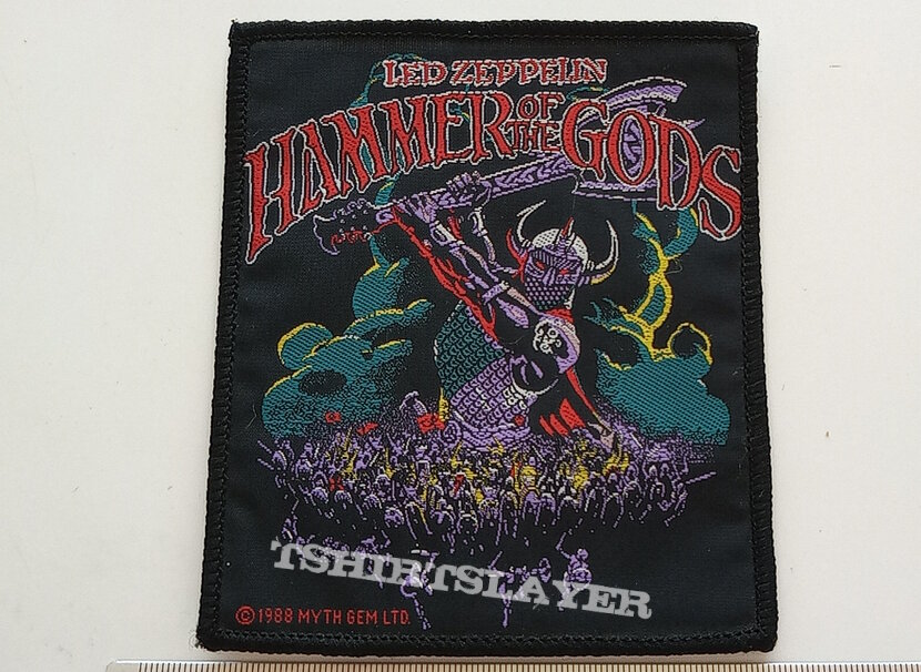 Led Zeppelin official 1988 Hammer Of The Gods patch 73 --- 10x12 cm