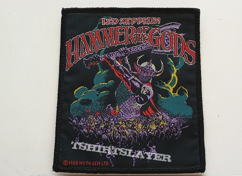 Led Zeppelin official 1988 Hammer Of The Gods patch 73 --- 10x12 cm