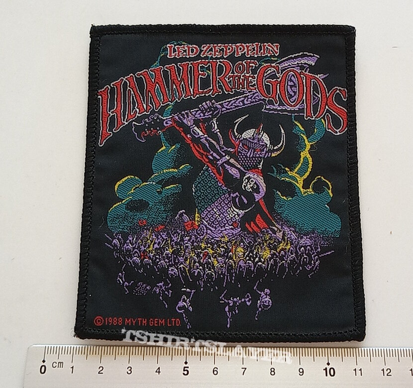 Led Zeppelin official 1988 Hammer Of The Gods patch 73 --- 10x12 cm