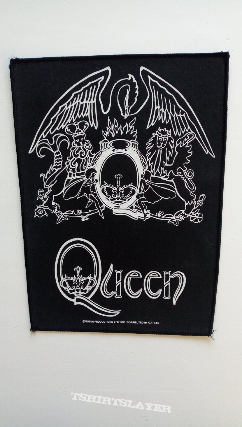 Queen Crest logo official 1990 backpatch bp284 --25x29x38 cm patch