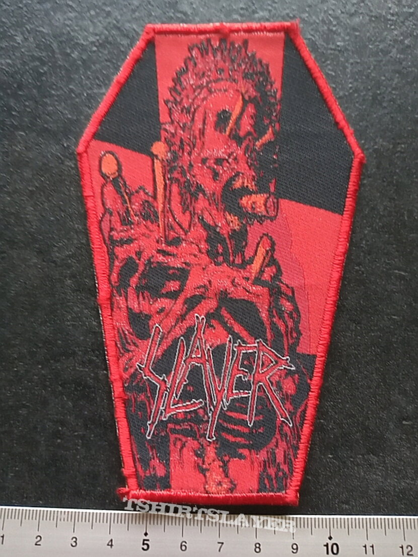 Slayer coffin patch ltd edition red border patch102