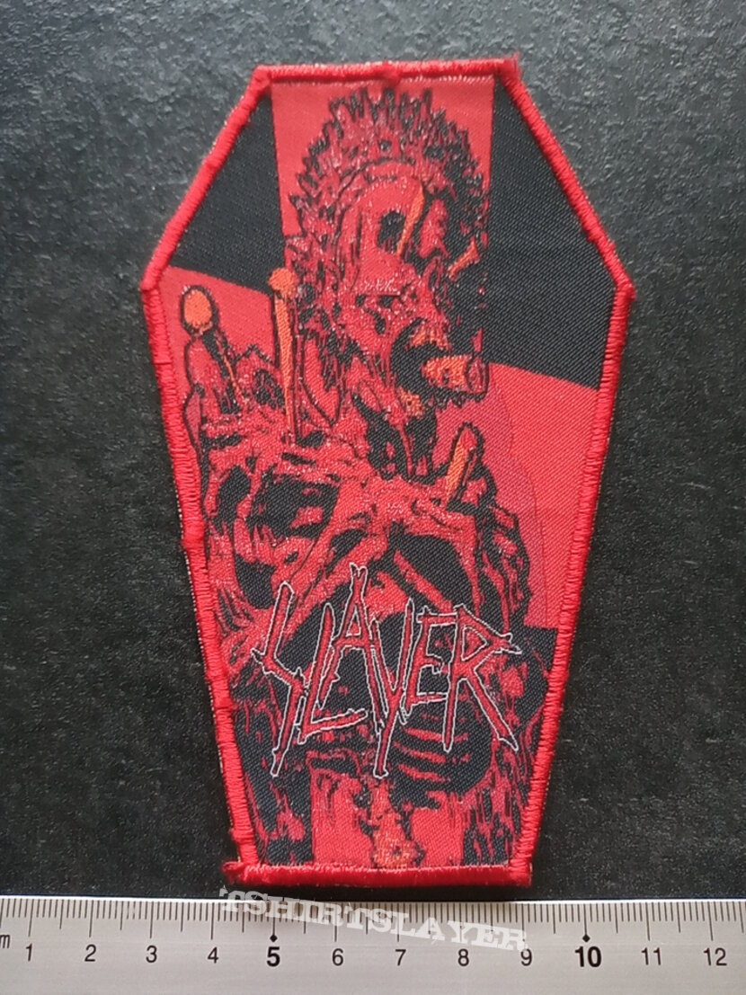 Slayer coffin patch ltd edition red border patch102