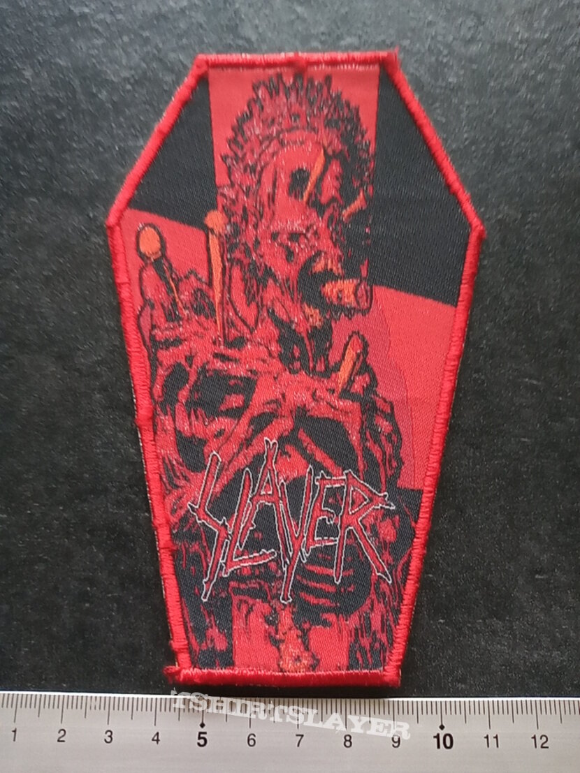 Slayer coffin patch ltd edition red border patch102