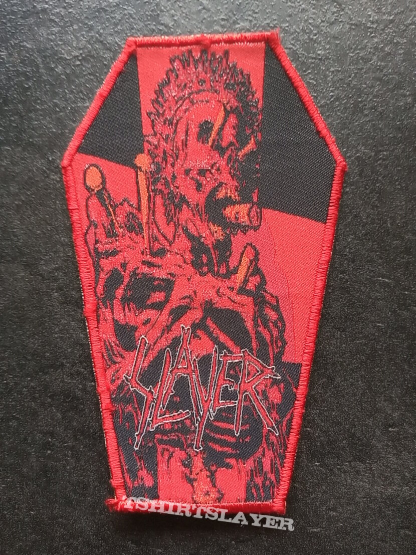 Slayer coffin patch ltd edition red border patch102