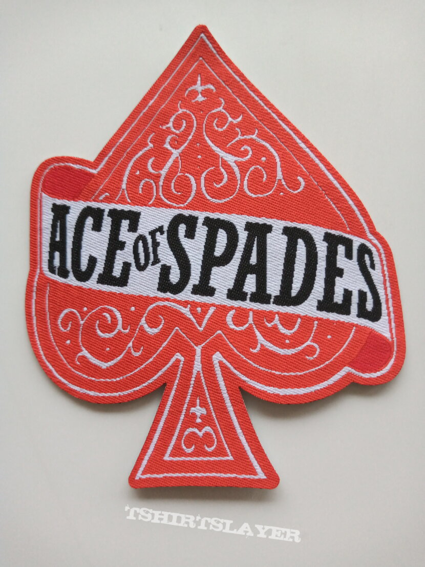 Motörhead   Ace Of Spades shaped  patch 93 red border