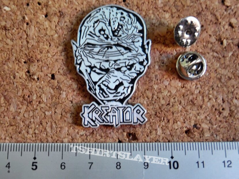 Kreator shaped pin badge n1