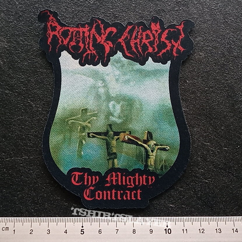 Rotting Christ the mighty contract shaped patch r129