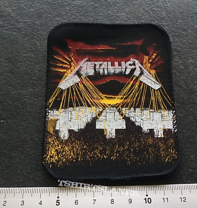 Metallica Master Of Puppets 1986 patch 63  round corners