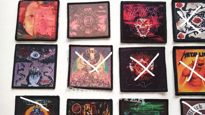 Various Artists various rock metal printed patches for you 