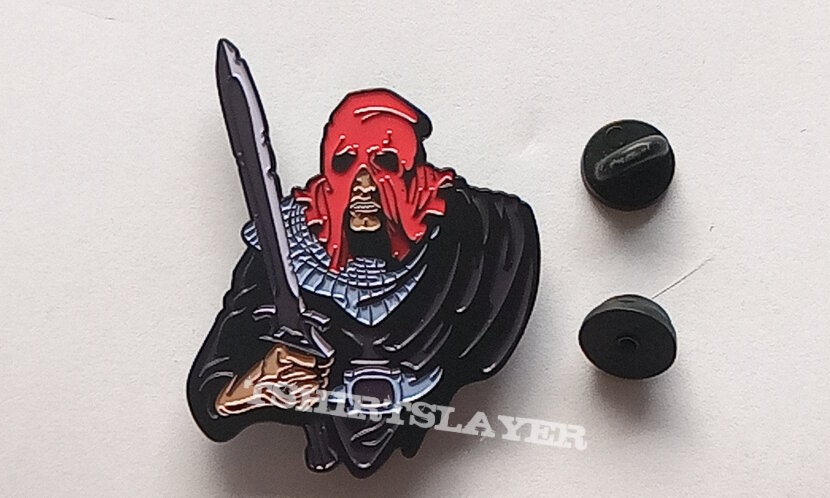 Sodom in the sign of veil  shaped pin badge n5