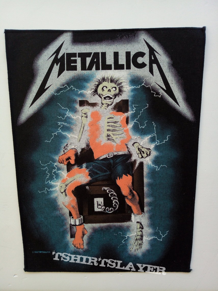 Metallica  1987  electric chair - ride the lightning backpatch bp174--37x30x25