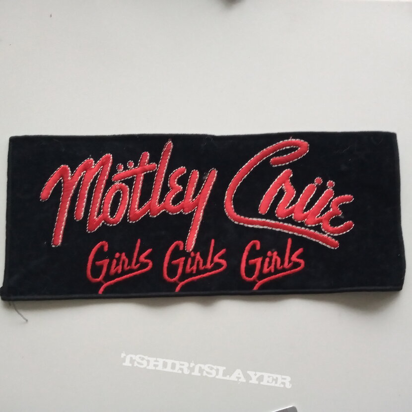 Mötley Crüe Motley Crue   girls girls girls    strip  patch m44   ---   10 x 25 cm
